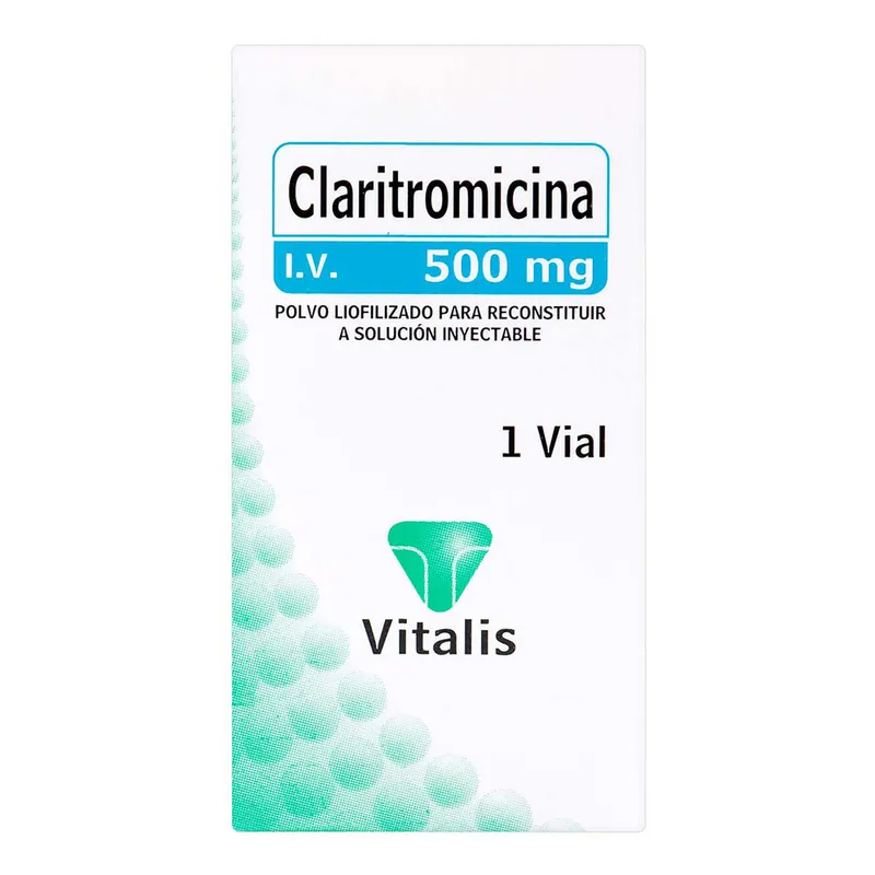 Claritromicina 500 mg 1 ampollas VT