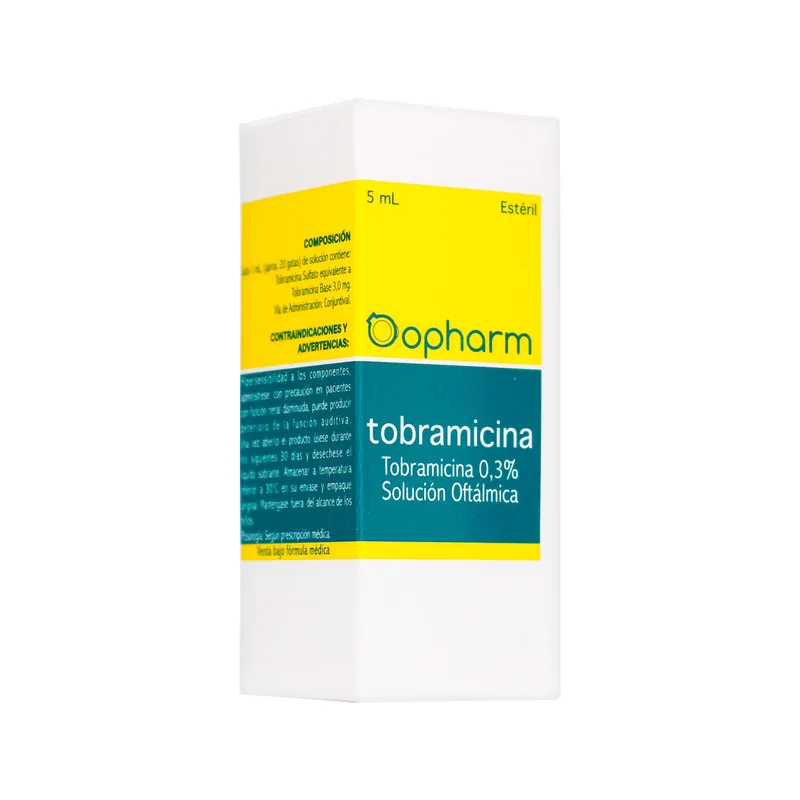 Tobramicina Opharm 0.3 solución oftálmica 5 mL