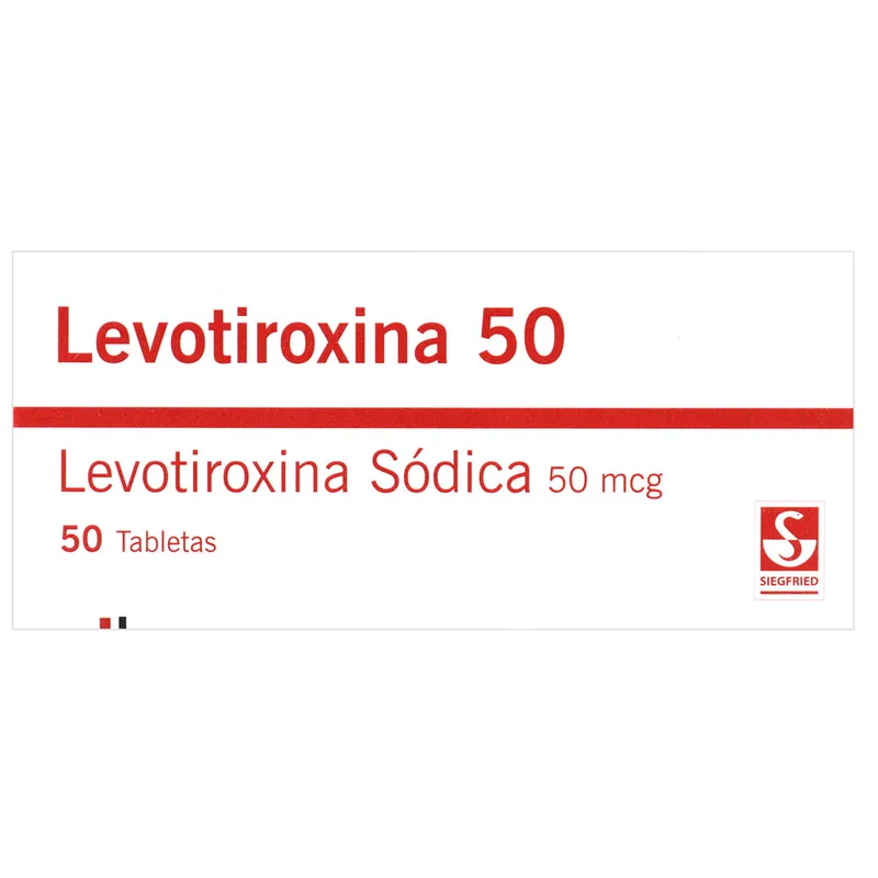 Levotiroxina 50 mcg 50 tabletas