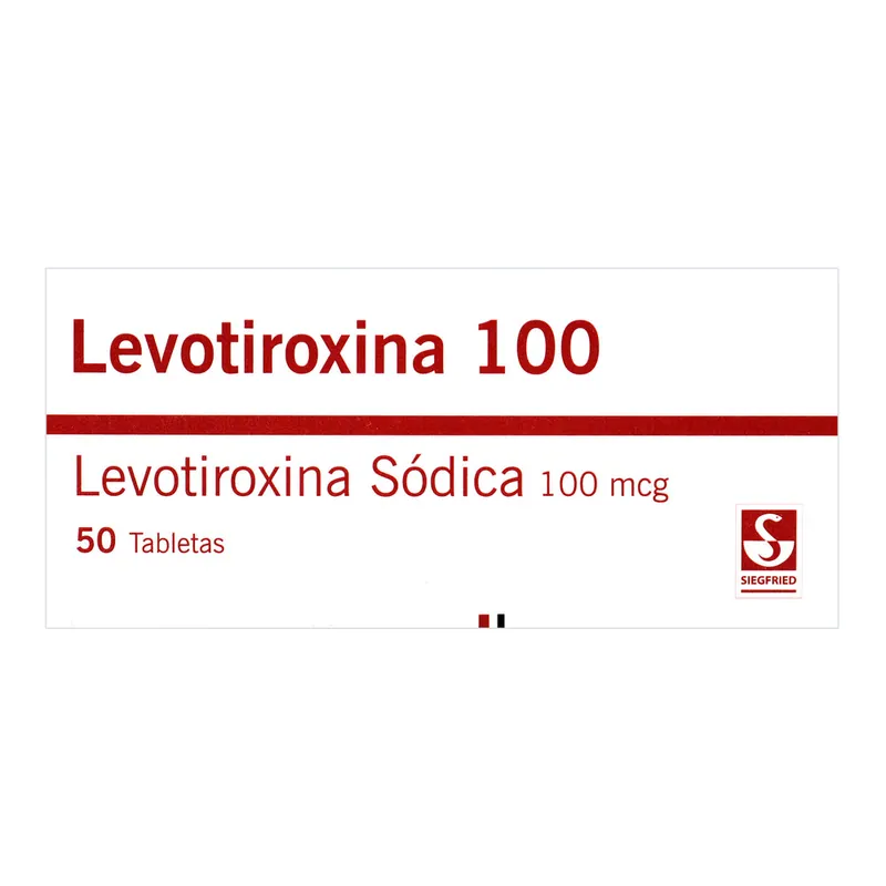 Levotiroxina 100 mcg 50 tabletas