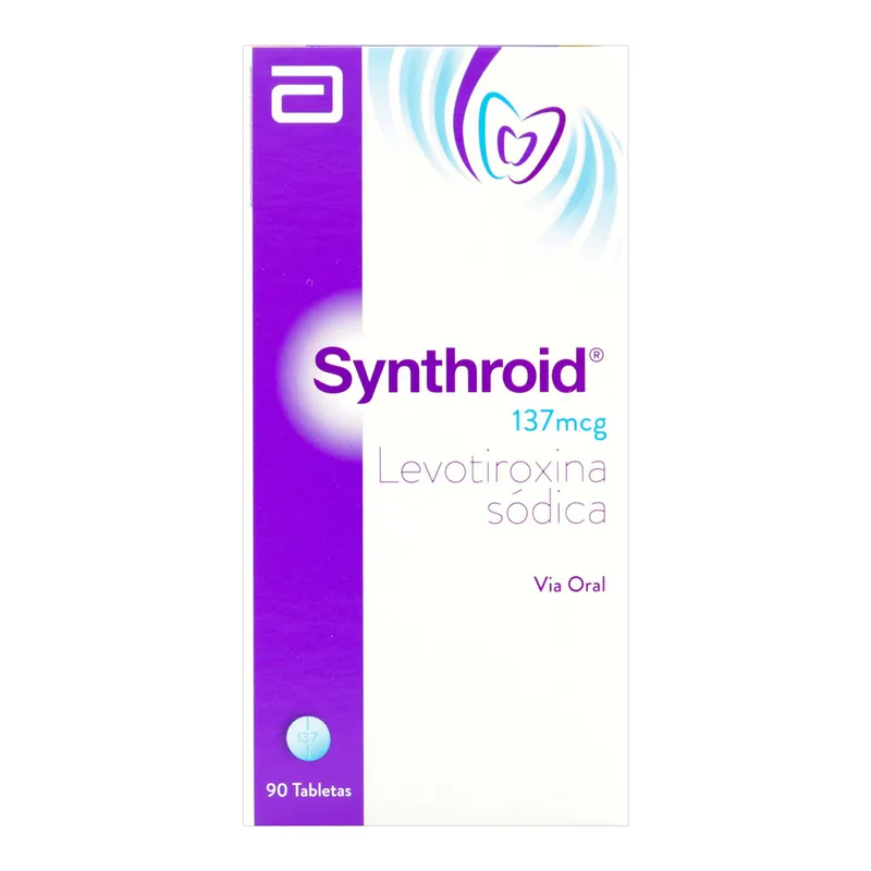 Synthroid 137 mcg 90 tabletas