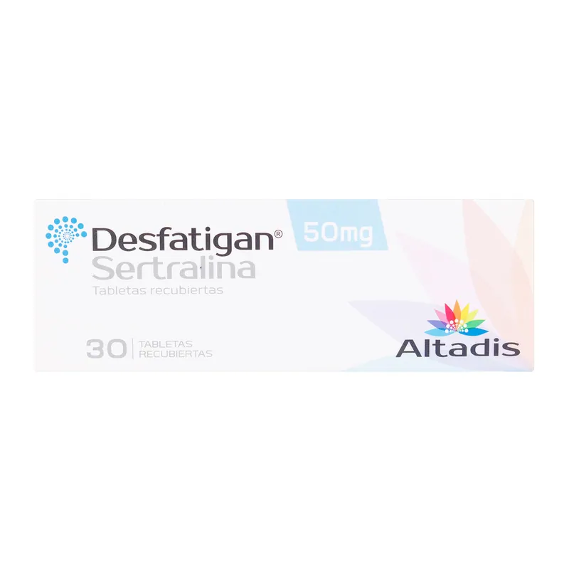 Desfatigan Sertralina 50 mg 30 tabletas