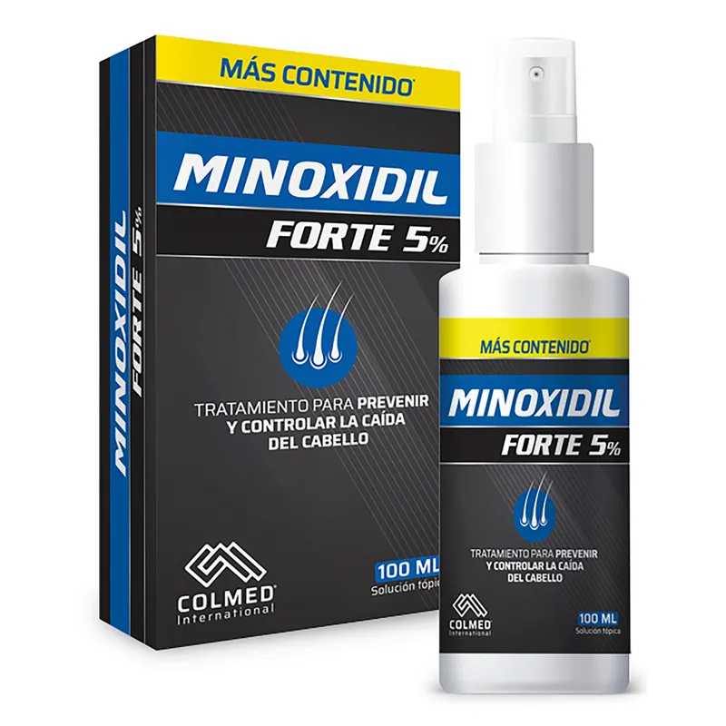 Minoxidil Forte 5% Colmed frasco x 100 mL
