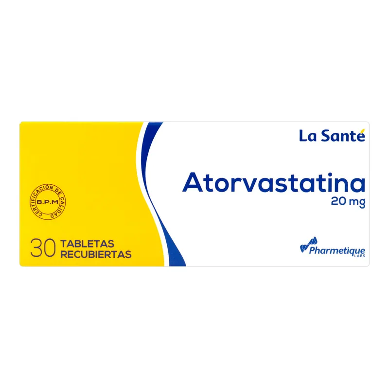 Atorvastatina 20 mg 30 tabletas LS
