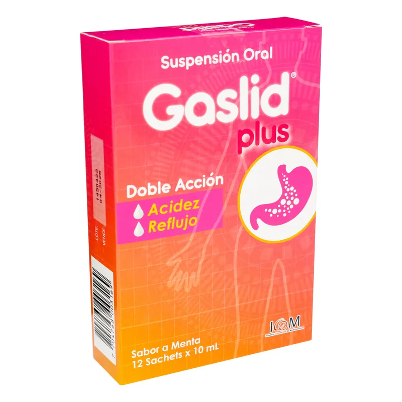 Gaslid Plus suspensión 10 mL Caja x 12 sobres ICOM
