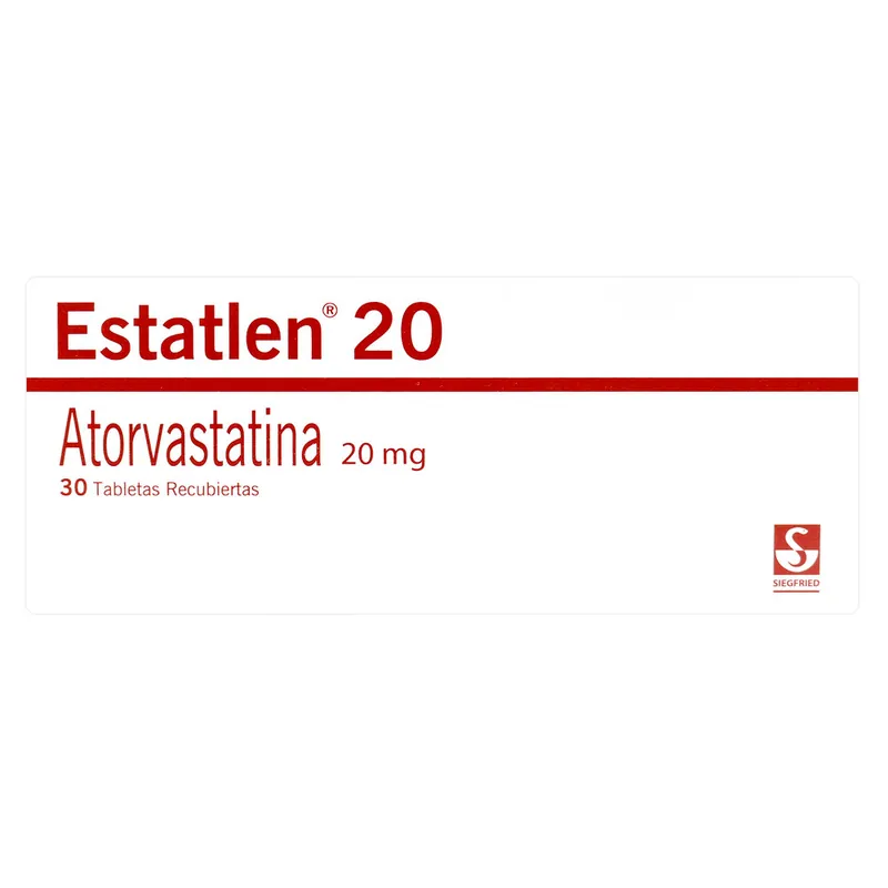 Estatlen 20 mg (atorvastatina) 30tbs recubiertas