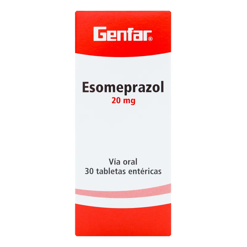 Esomeprazol 20 mg 30 tabletas GF