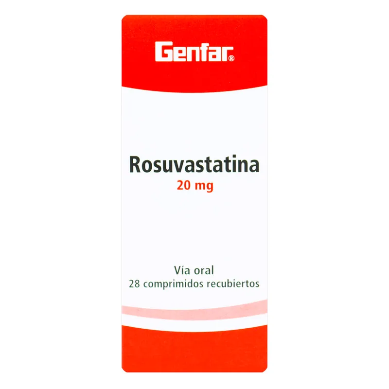 Rosuvastatina 20 mg 28 tabletas GF