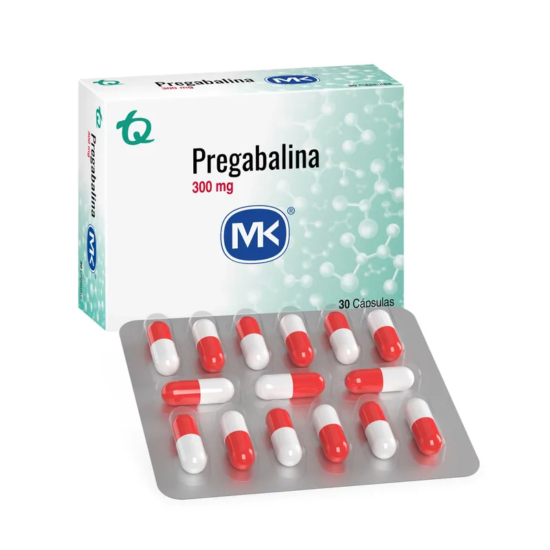 Pregabalina 300 mg 30 tabletas MK