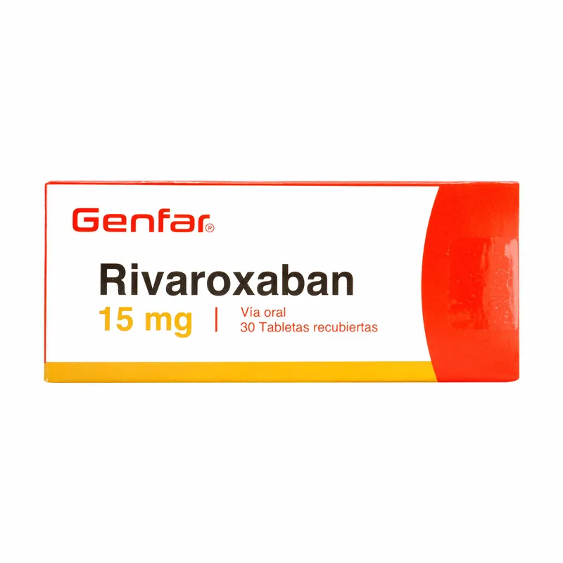 Rivaroxaban 15 mg 30 tabletas GF