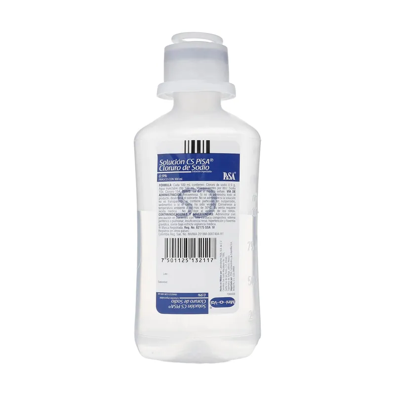 Cloruro de Sodio Cs Pisa 0.9% 100 mL