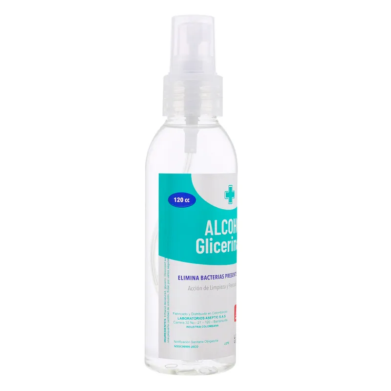 Alcohol Aseptic Glicerinado 120 mL