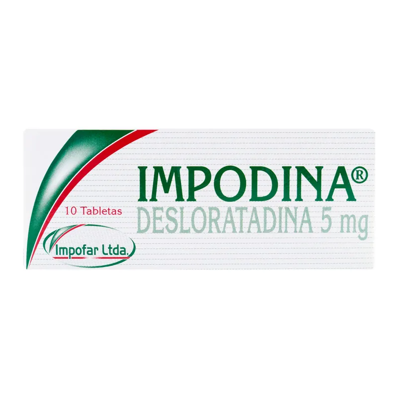 Impodina (desloratadina 5 mg) 10 tabletas