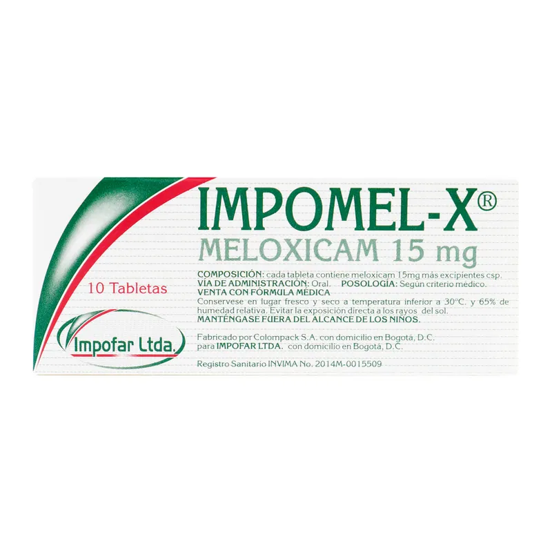 Impomel-X (meloxicam) 15 mg 10 tabletas