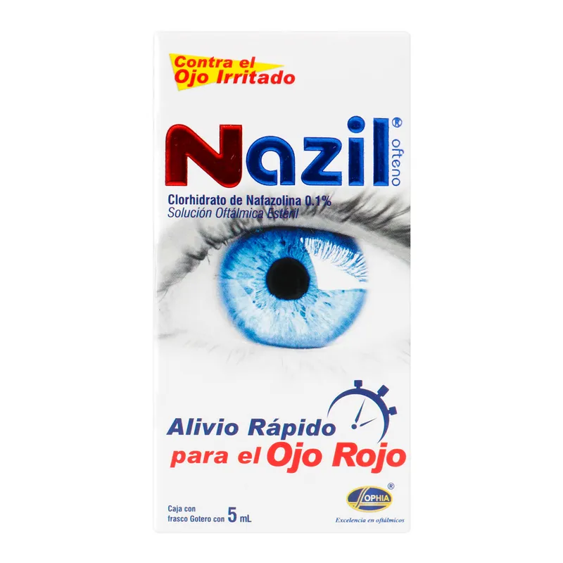 Nazil Ofteno (nafazolina Clor 1 Mg/ml)5 mL
