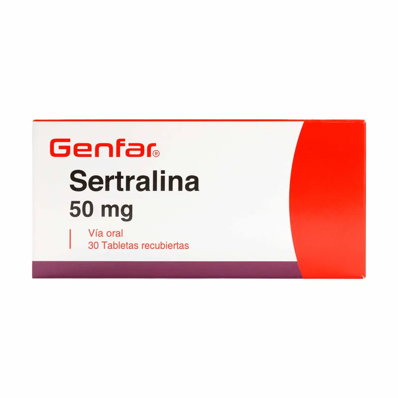 Sertralina 50 mg 30 tabletas recubiertas GF