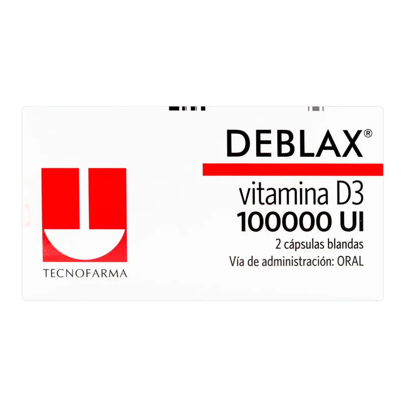 Deblax Vitamina D3 100000 UI 2 cápsulas