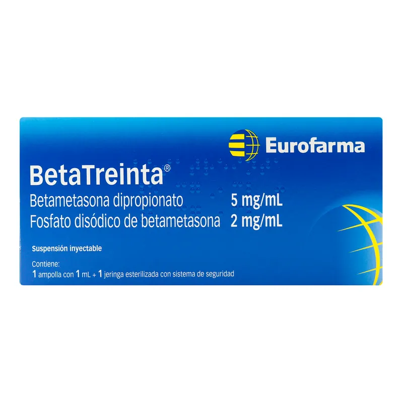 Betatreinta 5 mg+2 Mg/ml ampolla Iny x 1 mL