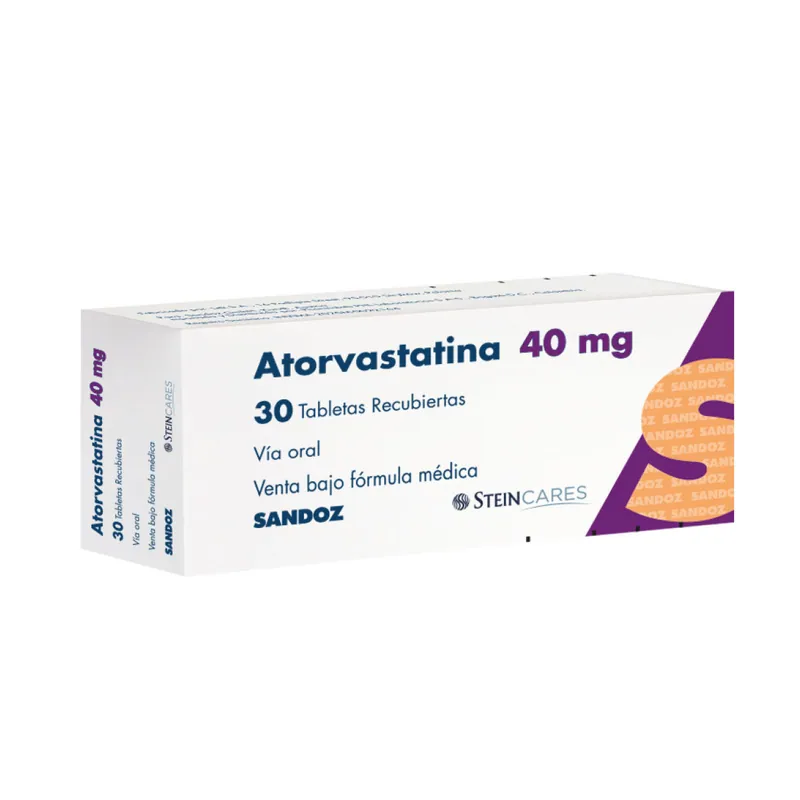 Atorvastatina 40 mg 30 tabletas recubiertas Sz