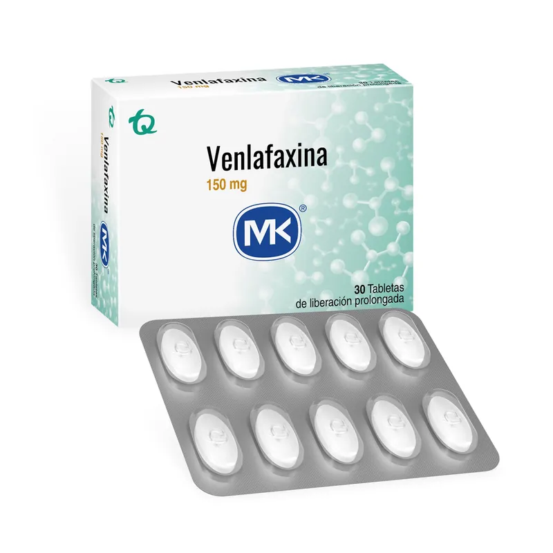 Venlafaxina 150 mg 30 tabletas MK