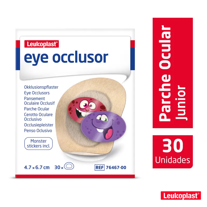 Parche Oclusor Leukoplast Junior 30 Uns