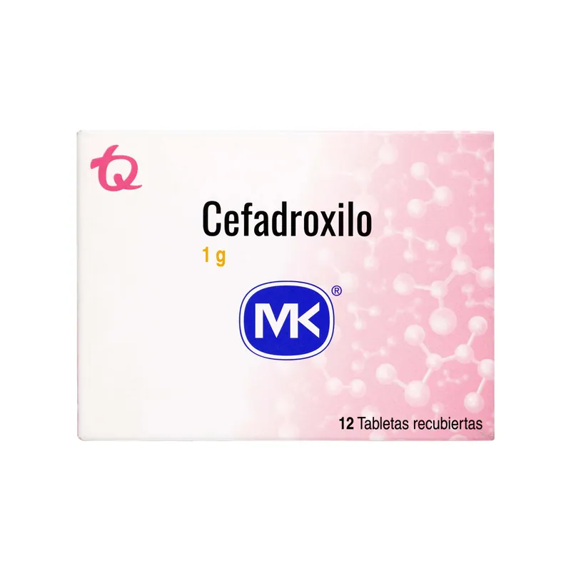 Cefadroxilo 1000 mg 12 tabletas MK