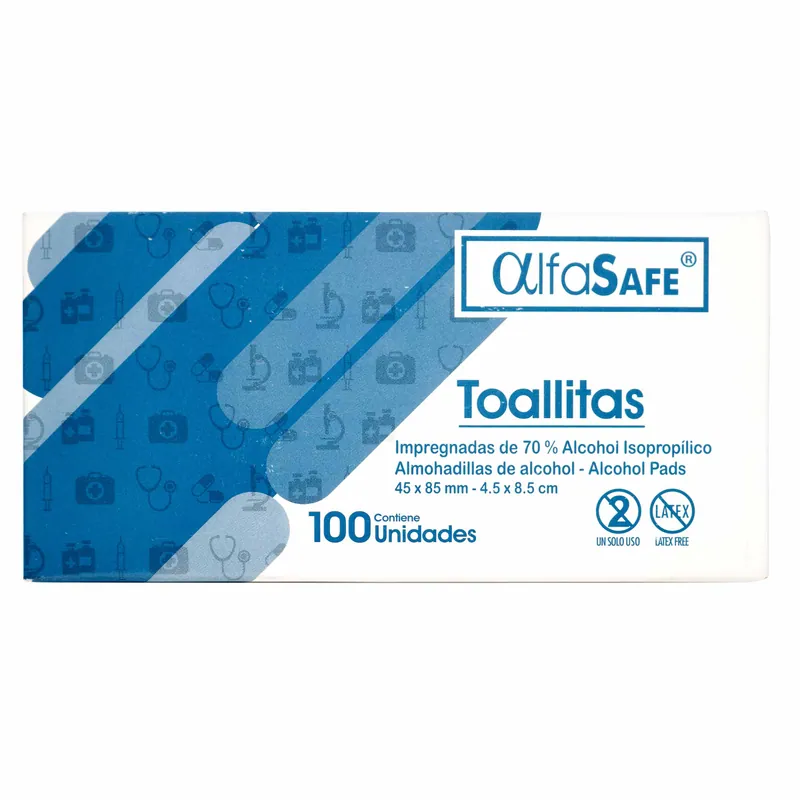 Toa Alcohol Isopropilico Alfasafe 100un