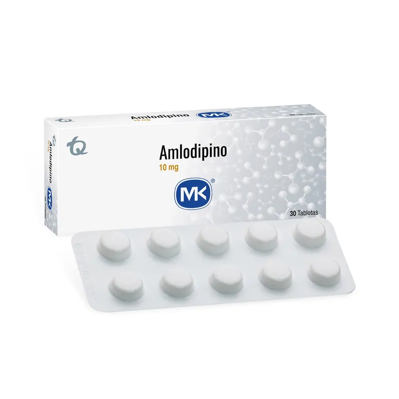 Amlodipino 10 mg 30 tabletas MK