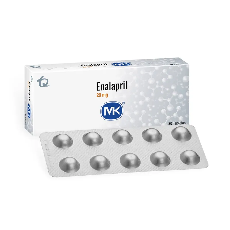 Enalapril 20 mg 30 tabletas MK