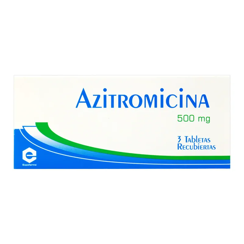 Azitromicina 500 mg 3 tabletas Ex