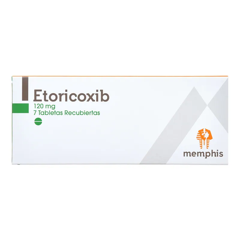 Etoricoxib 120 mg 7 tabletas recubiertas MP