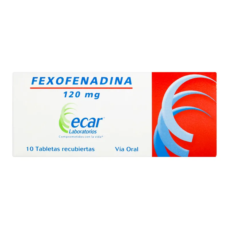 Fexofenadina 120 mg 10 tabletas EC