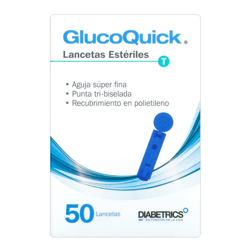 Lancetas Glucoquick Esteriles 50 unidades