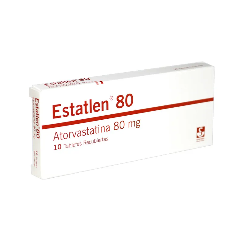Estatlen 80 mg 10 tabletas