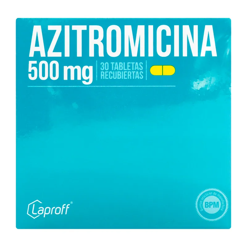 Azitromicina 500 mg 30 tabletas LP