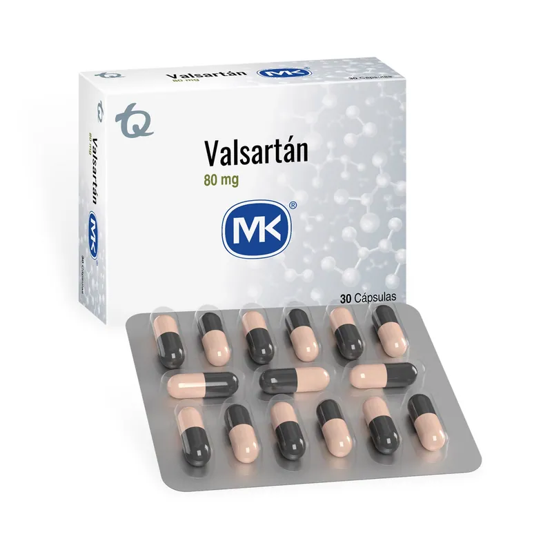 Valsartan 80 mg 30 cápsulas MK