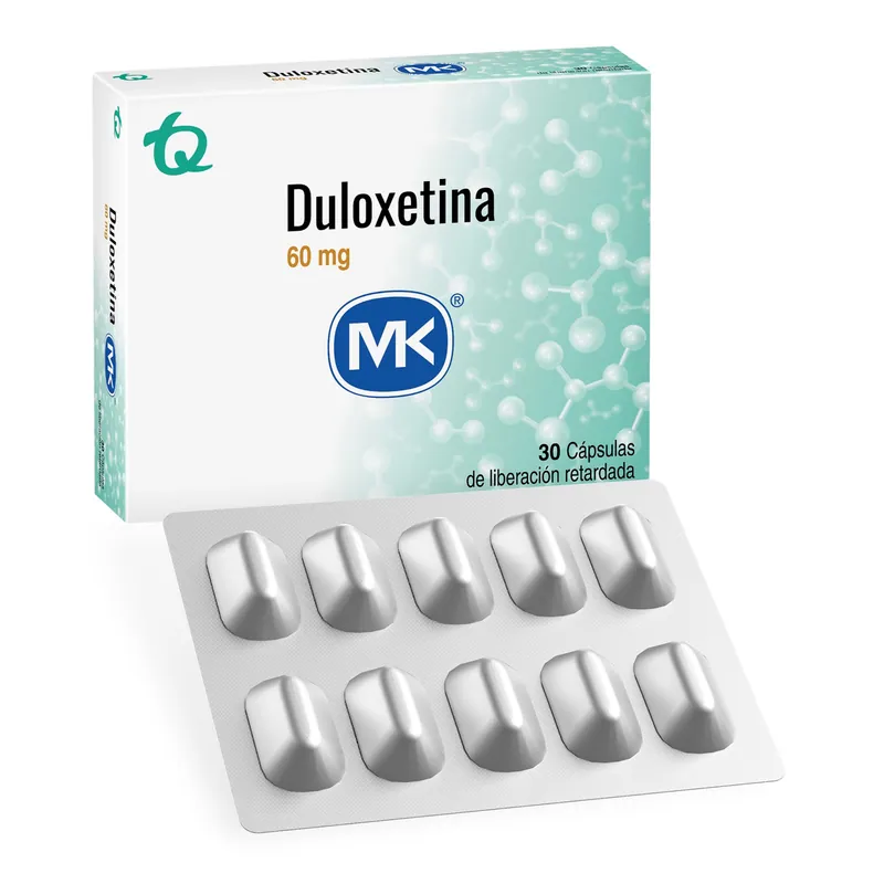 Duloxetina 60 mg 30 tabletas MK