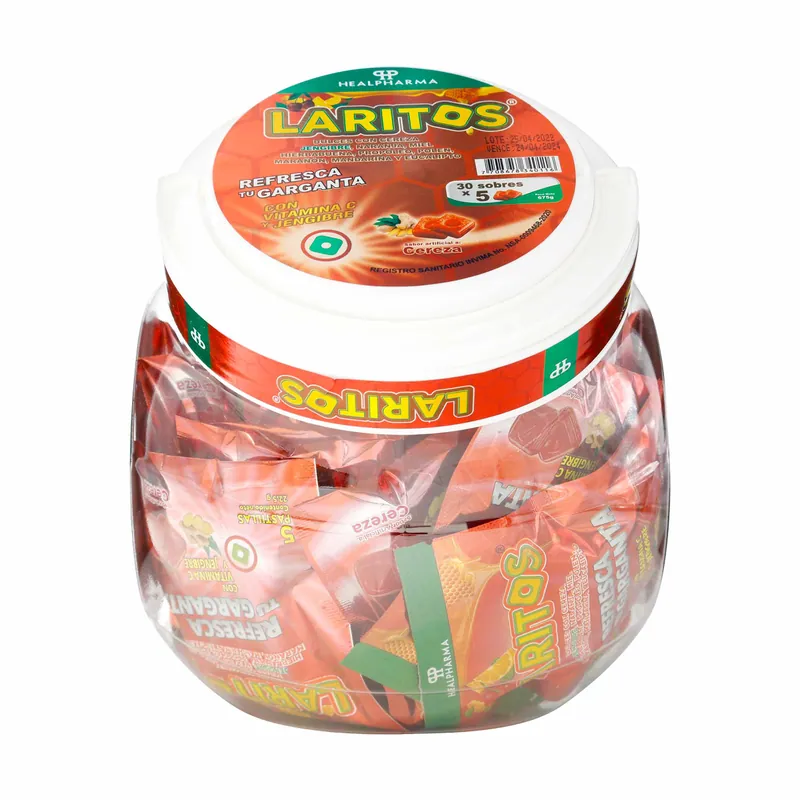 Laritos Cereza 30 sobres 5 Pastillas