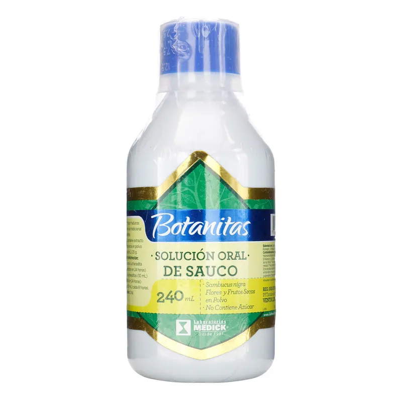 Solución Oral de Sauco Botanitas 240 mL