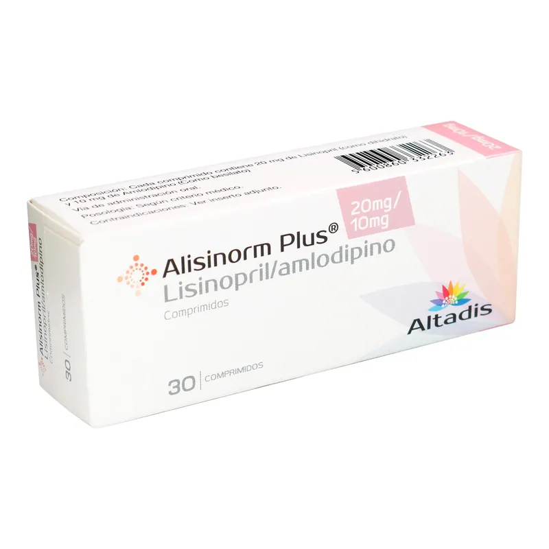 Alisinorm Plus 20 mg/ 10 mg 30 tabletas