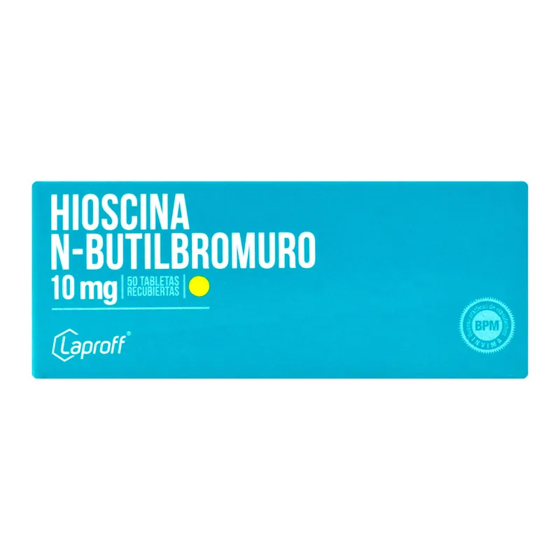 Hioscina N-Butil Bromuro 10 mg 50 tabletas LP