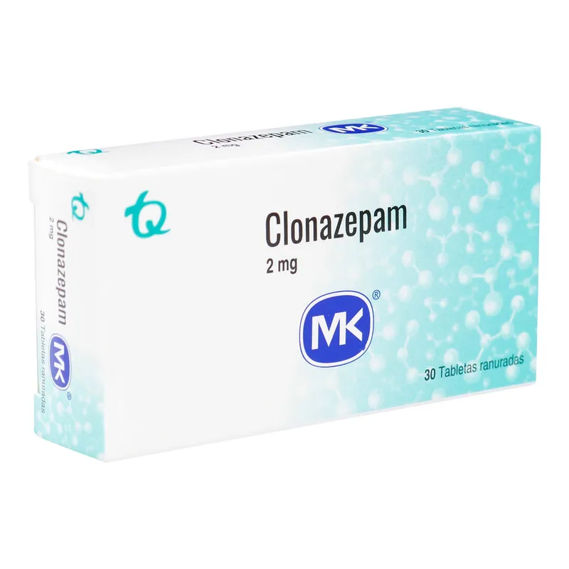 Clonazepam 2 mg 30 tabletas MK