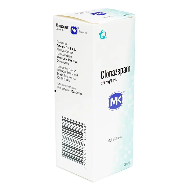 Clonazepam 2.5 mg gotas 20 mL MK