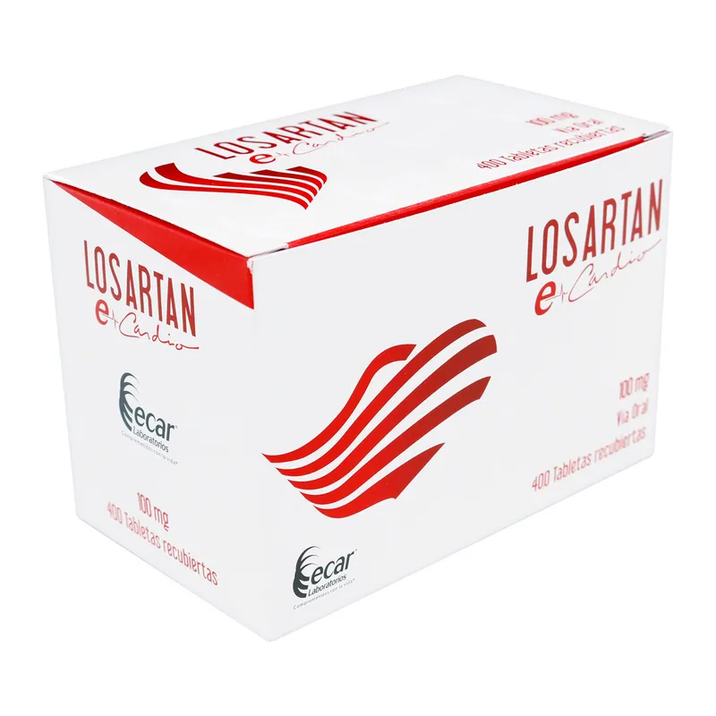 Losartan 100 mg 400 tabletas Ecar