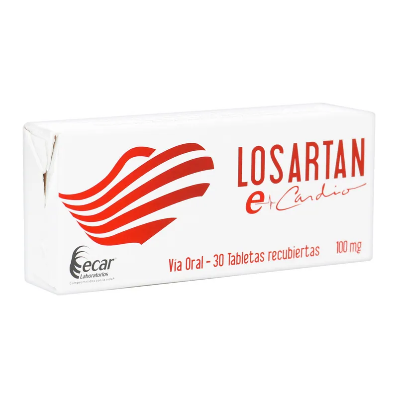 Losartan 100 mg 30 tabletas Ecar