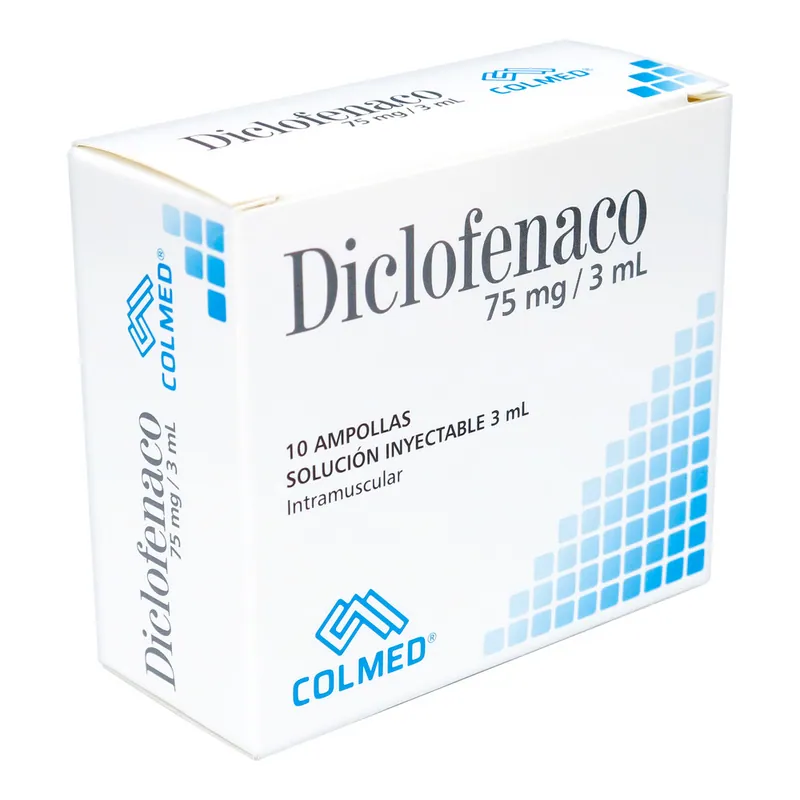 Diclofenaco 75 mg/3 mL 10 ampolla PC
