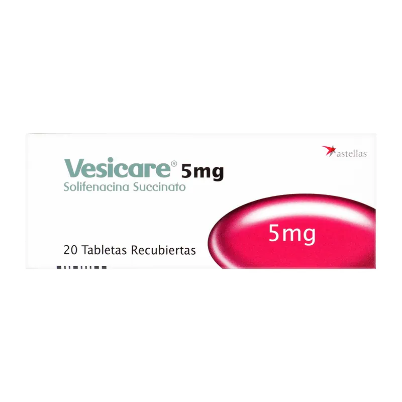 Vesicare 5 mg 20 tabletas
