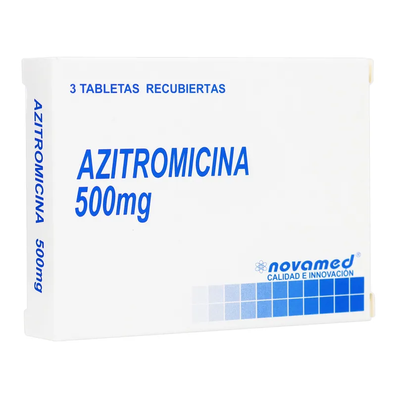 Azitromicina 500 mg 3 tabletas