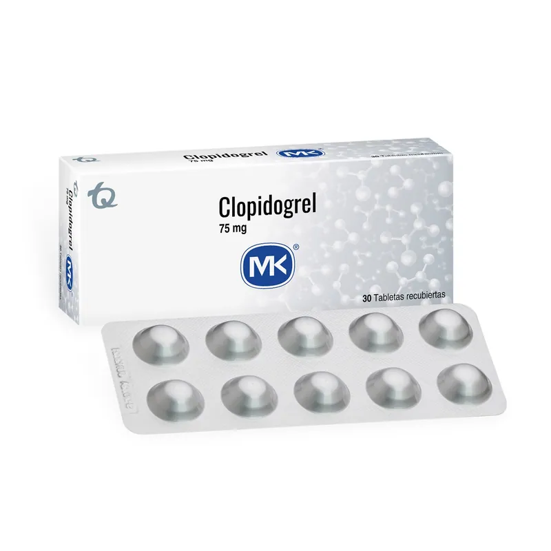 Clopidogrel 75 mg 30 tabletas MK