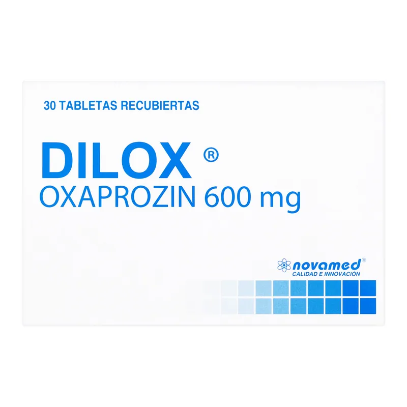 Dilox (oxaprozin) 600 mg 30 tabletas